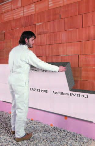 Austrotherm EPS FS-PLUS Fassadenschallschutzplatte Schalldämmende- und höchstwärmedämmende Fassadenplatte aus expandiertem Polystyrolhartschaumstoff mit Protect-Beschichtung Ω Fassadendämmung
