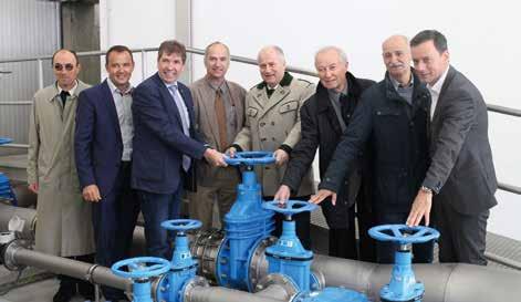 5 WASSERHOCHBEHÄLTER DOBL ERÖFFNET Der neue Wasserhochbehälter des Wasserverbandes Umland Graz am Muttendorfberg wurde am 21.04.2017 feierlich eröffnet.