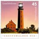 2004 Der Leuchtturm Greifswalder Oie hat seinen Standort auf der gleichnamigen Insel. Das heute unter Denkmalschutz stehende Bauwerk wurde am 01.10.1855 in Betrieb genommen.