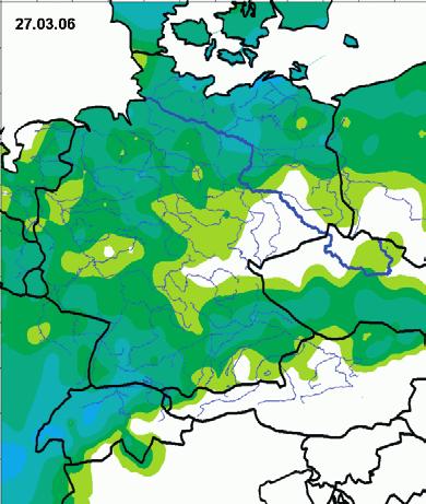 Man muss konstatieren, dass, auch wenn das Wasseräquivalent der Schneedecke in den Mittelgebirgslagen (über 9 m ü. NN) bedeu- der Niederschläge lag über dem Einzugsgebiet der Elbe.
