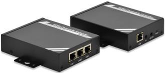 EFFICIENT & USER FRIENDLY CONFERENCE ROOM DisplayPort über IP Extender (Set) Erweitert das DisplayPort-Signal über CAT 5 oder bestehende Netzwerkinfrastruktur Mischbetrieb mit VGA / HDMI-Sender /