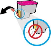 b. Entfernen Sie den Kunststoff-Klebestreifen mithilfe der Lasche.
