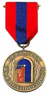 Feuerwehr-Medaille in Bronze für int.