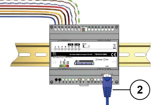Verwenden Sie nur Anschlussleitungen aus gleichem Material und mit gleichem Durchmesser in einem Klemmenkontakt. Netzwerkanschluss: Patchkabel RJ45 CAT.