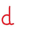 b und d zum Nachspuren Aufgabe: 1) Spure die Linien nach und schreibe eigene. Benenne den Buchstaben.