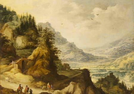 Momper, Joos de (1564-1635) Gebirgslandschaft mit Flusstal 16./17. Jh. Öl auf Leinwand 129 x 170,5 cm Museum Wiesbaden Inventarnummer M 411 Ergebnisse der Provenienzrecherche (Stand: 15.09.