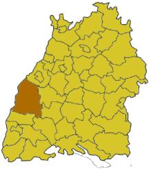 Amt für Waldwirtschaft 1. Lage Der Ortenaukreis ist mit 1.861 km² der größte Landkreis in Baden-Württemberg. Er gehört zur Region Südlicher Oberrhein im Regierungsbezirk Freiburg.