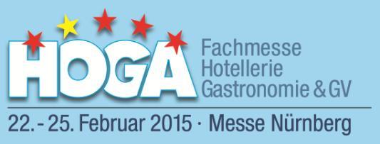 23. September 2014 Presseinformation 65 Jahre HOGA Nürnberg eine Erfolgsgeschichte Seit der Premiere im Jahr 1950 steuert die süddeutsche Fachmesse für Hotellerie, Gastronomie und GV auf Erfolgskurs