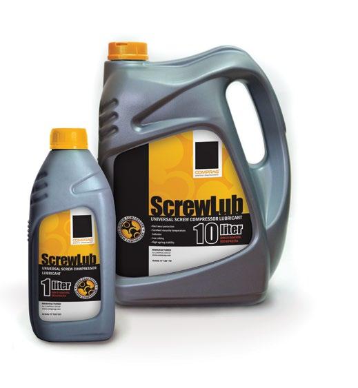 ScrewLub Öl für Schraubenkompressoren Comprag Öl schützt Kompressoren und Druckluftwerkzeuge vor Verschleiß und verhindert Kondensatabscheidung und Schaumbildung im Öl.