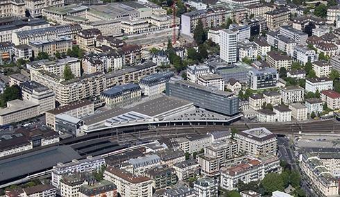 Anhang Arealentwicklung: Lausanne - Rasude GRUNDSTÜCKSFLÄCHE 19 000 m 2 (12 000 m 2 Mobimo) NUTZUNG Büro, Hotel, Wohnungen (STWE/Miete), Retail,
