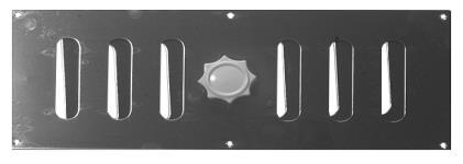 Aluminum, polished Sliding-Vent with screw knob 380 x 150 mm 102,00 cm² 106-380150-1 Aluminum, polished Color