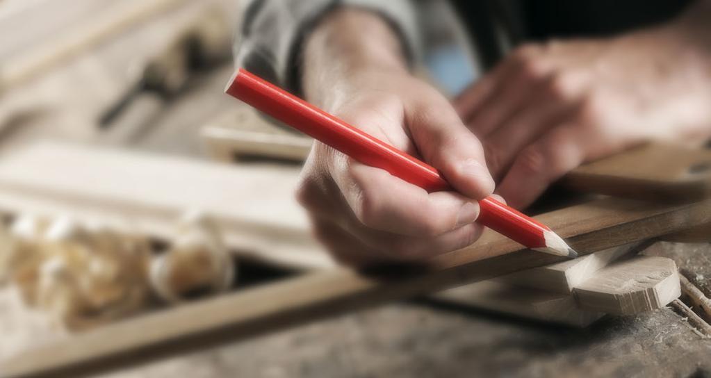 Erschaffe etwas Neues! Der Stift fürs Handwerk Der Zimmermannsbleistift ist Werbung zum Anfassen. Nicht nur auf dem Bau, auch für (Hobby-)Heimwerker sind Zimmermannsbleistifte unentbehrliche Helfer.