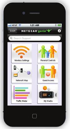 Mit NETGEAR genie können Sie Musik und Videos streamen und teilen, Netzwerkprobleme erkennen und beheben, eine Kindersicherung einrichten und noch mehr.