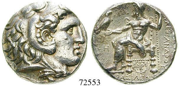 attraktive Darstellung des Zeus. vz 690,- 21915 MAKEDONIEN, KÖNIGREICH Alexander III. der Grosse, 336-323 v.chr.