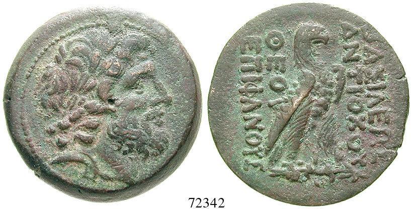 gut zentriert, schöne alte Patina. vz 650,- 29420 Tetradrachme 246-226 v.chr., Teos. 16,35 g. Herrscherkopf r.
