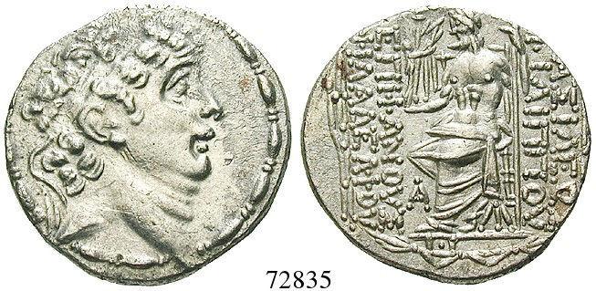 ss 120,- 72835 Tetradrachme 89-83 v.chr., 15,62 g,antiochia. Kopf r.