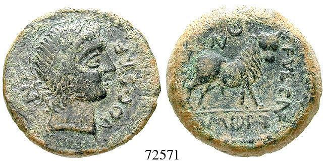 36557 PHÖNIZIEN, TYROS Schekel Jahr 33 = 94-93 v.chr. 14,29 g. Kopf des Herakles Melkarth mit Lorbeerkranz r. / Adler mit Palmzweig auf Prora l.