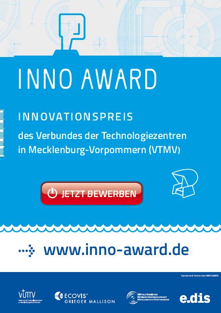 Unsere Specials für Unternehmensgründer INNO AWARD (VTMV) Technologiepreis der