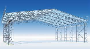 Das Layher Leichtkassettendach-System Vielseitig einsetzbare Dachtechnik in Leichtbauweise Das Leichtkassettendach ist ein sehr leichtes Dach mit einer Dachhaut aus Aluminium-PVC-Dachkassetten, das