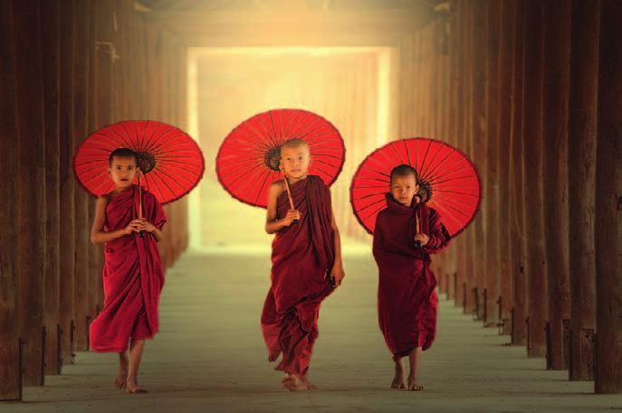 Wichtige Orte: Kleidung: Im Buddhismus werden keine Orte offiziell heiliggesprochen. Trotzdem gibt es Städte und Orte, die den Buddhisten wichtig sind.