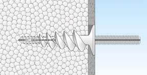 Stockschraube M8 - M10 Passender Bit SW12 liegt jeder Verpackung bei Verarbeitung & Montage Thermo: Dämmstoffdübel ohne Vorbohren