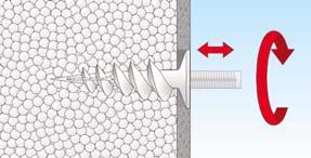 Thermische Trennung durch Thermo Plus Dämmstoffdübel Durch umfangreiches Zubehör ist eine Montage vor