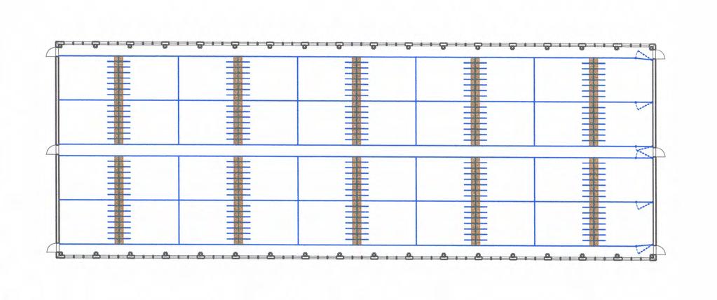 Flüssigfütterung Stallmaße: 18m x 57 x 51 m m 8 Tiere pro Bucht 320