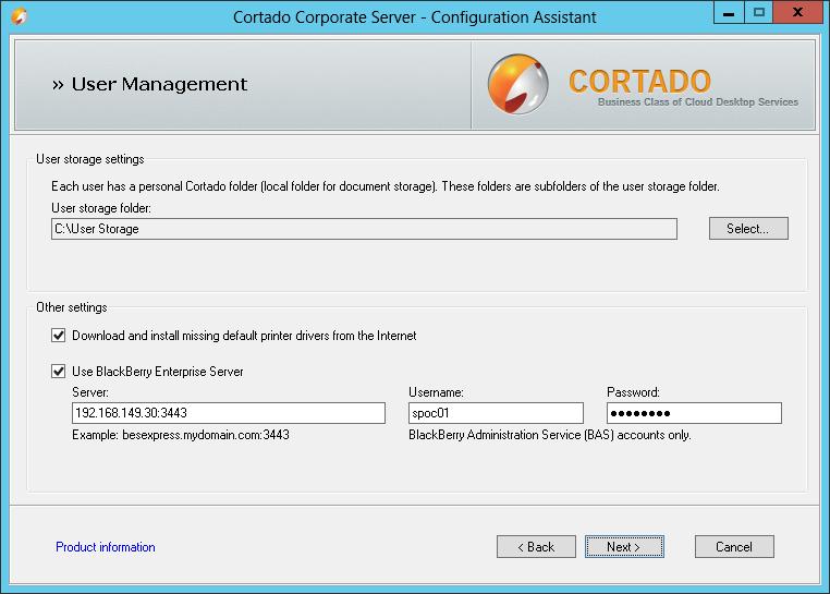 Cortado-Server installieren und konfigurieren Cortado-Server installieren und konfigurieren Zur Installation und Grundkonfiguration gehen Sie vor, wie im Handbuch Installation und Grundkonfiguration