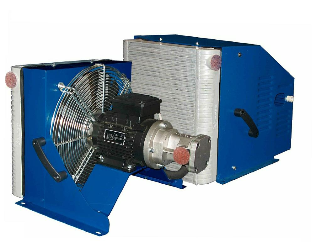 Nebenstromkühler - SILENT EVO Autonomous cooling units series SILENT Öl-Luftkühler mit integrierter Umwälzpumpe zur Kühlung von Hydraulikflüssigkeiten in einem geschlossenen Nebenstromkreislauf.