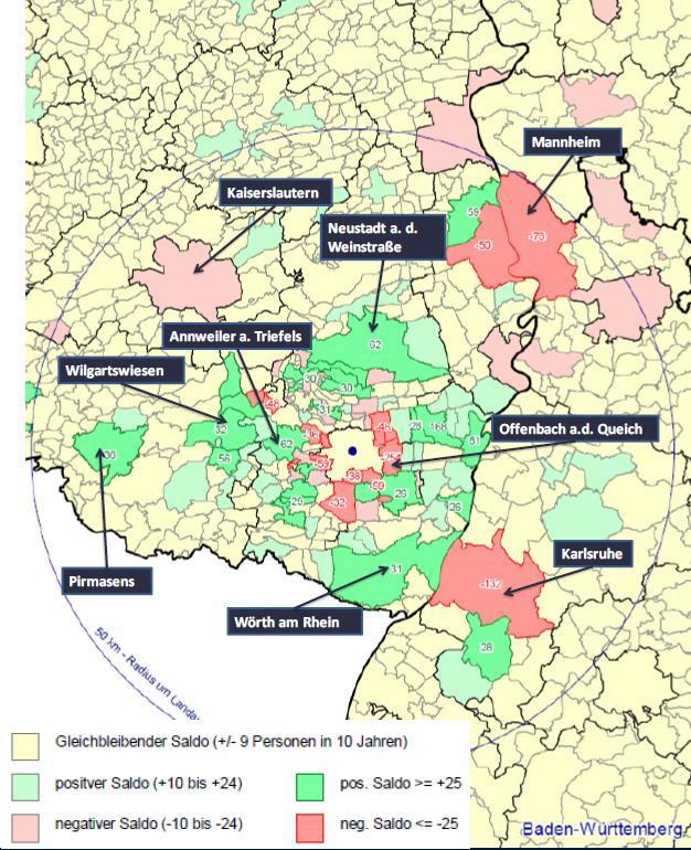 Quelle: INWIS Stadt Landau in der Pfalz Bevölkerungsentwicklung in der Stadt