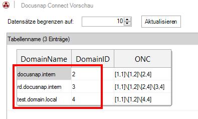 3.2 ERMITTLUNG DER DOMÄNEN-ID Um die Domänen-ID zu ermitteln, wird ein Paket DomänenID in Docusnap Connect definiert. Das Paket wird analog zur Anleitung ab Kapitel PAKET DEFINIEREN erstellt.