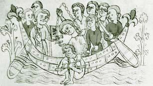 Hexenverfolgungen in deutschen Landen 19 Eine der frühesten Abbildungen der Wasserprobe, entstanden um 1190/1200 zur Illustration eines Manuskripts im Benediktinerkloster Lambach (Oberösterreich).