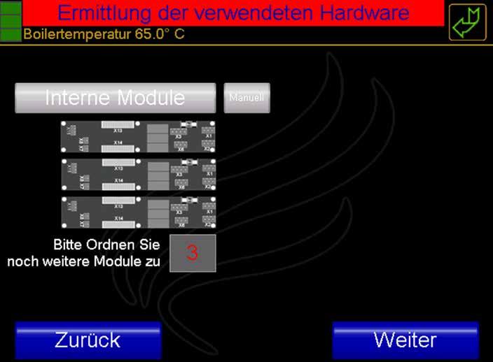 Extern Regelung (0-10V) Konfiguration NEU beginnen Alle bisherigen einstellungen