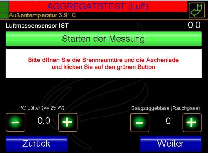 Aggregatstest ausgänge (Relais)