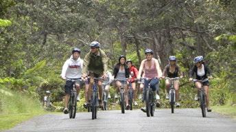 Hawai i Island - Zusatzbuchungen: Aktivtouren Kilauea Vulkan Fahrrad & Lava Abenteuer Ihre Fahrradtour findet am Rand des Kilauea Plateaus statt.