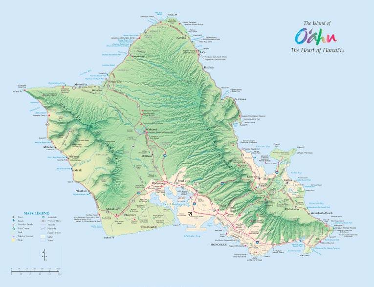 THE HAWAIIAN ISLANDS Itinerary Notes Drive Times From WaikÈkÈ to: Downtown Honolulu:..20 min (4 miles) Hale iwa:....60 min (35 miles) Hanauma Bay:.