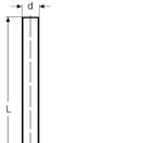 A1 -Maße Sanpress-Rücklaufverschraubung (gerae), vernickelt Moell 2272.