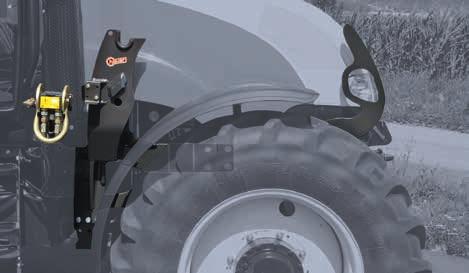 Durchdachte Anbausysteme! Eine robuste Anbaukonsole ist Voraussetzung für die optimale Übertragung der Traktorleistung auf den Frontlader.