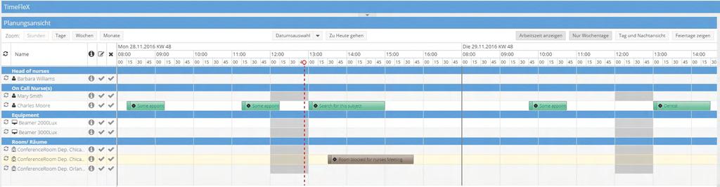 Eigene Trenner und GENERELL eigene Kalender frei anlegen Man kann neben seinem Team auch weitere Kalender / Ressourcen etc.