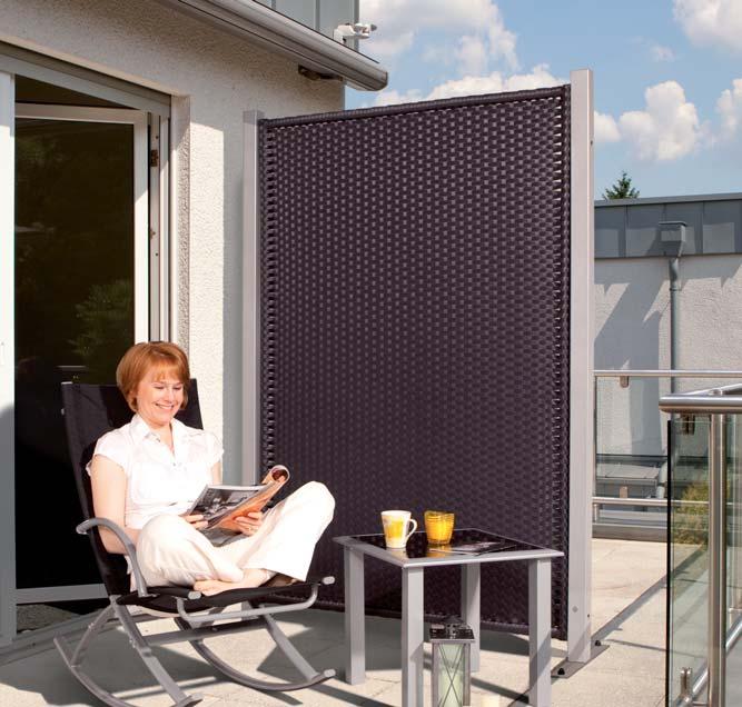 SCREEN und WEAVE LÜX Falt-Paravent: zwei leichte Lösungen für Balkon und Terrasse SCREEN