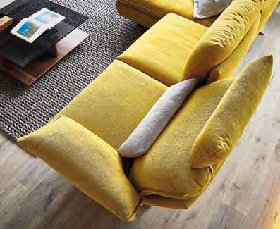 Sofa -Sitzer in Stoff, mit Funktionsrücken und