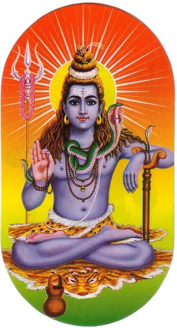 Der Lingam ist ein phallisches Symbol für Shiva. Parvati Söhne: Ganesha und Muruga.