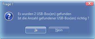 Nun kommen wir zum Punkt 4: Registrierung der USB-Box(en) bei Cockpit-XP. Diesen Punkt nicht bei Firmware Treiber Installation ausführen!