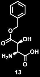 Experimenteller Teil 105 7.1 L-threo-β-HyAsp(OBzl)-OH (13) Zu einer Lösung aus Benzylalkohol (5 ml) und konz. HCl (600 µl) wurde L-β-HyAsp (500 mg, 3,36 mmol) gegeben.