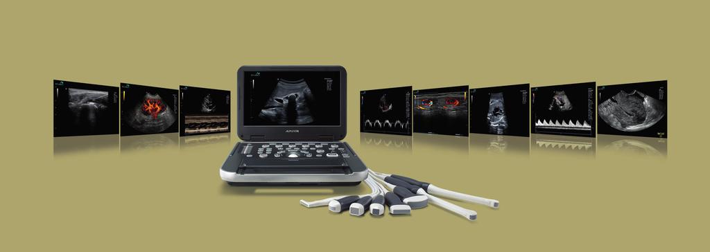 Gewebedoppler Schilddrüsenknoten im Live-Dual Modus Fetales Echo mit FullSRI und FTHI Nabelschnurperfusion Uterus mit