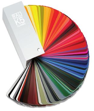 Ihr individueller Farbwunsch auf Anfrage Neben dem Standard-Farbsortiment kann gegen Aufpreis jede beliebige Farbe für Ihre