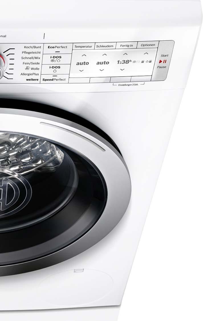 Waschmaschinen 67 Präzise Hochpräzise Zahnradpumpen befördern die Flüssigkeit aus dem Tank zur Wäsche.