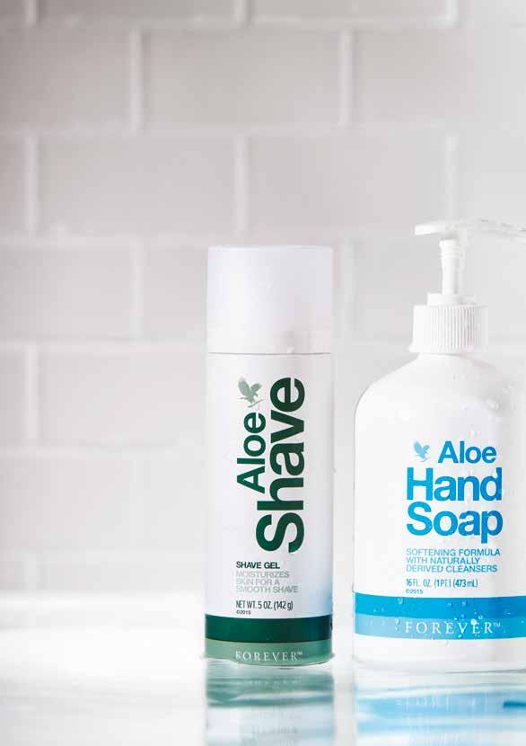 Körperpflege Aloe Shave Aloe Shave ist ein luxuriöses Rasiergel für eine sanfte und gründliche Rasur. Es enthält 40 Prozent reines Aloe-Vera-Gel und versorgt die Haut mit viel Feuchtigkeit.