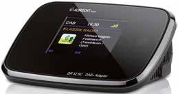 Farbdisplay DAB+/UKW Radio Speicherplätze: je 20 für DAB+ und UKW 5 Kurzwahlspeichertasten Sleep-Timer Lautsprecher: 1,5 W (RMS) 4 Ω Netzbetrieb: DC Adapter (5 V,