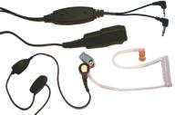 : 41997 Kehlkopf-Headsets AE 31 CL2 Security Headset mit in der PTT-Taste integriertem Mikrofon, eignet sich u.a. hervorragend für das MIDLAND HP 450-2 A, wenn eine besonders laute Übertragung gewünscht wird oder andere Schallschlauch-Headsets zu leise sind.